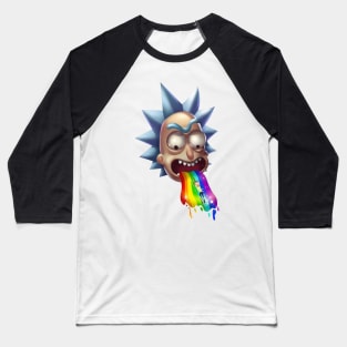 Rainbow Puke Baseball T-Shirt